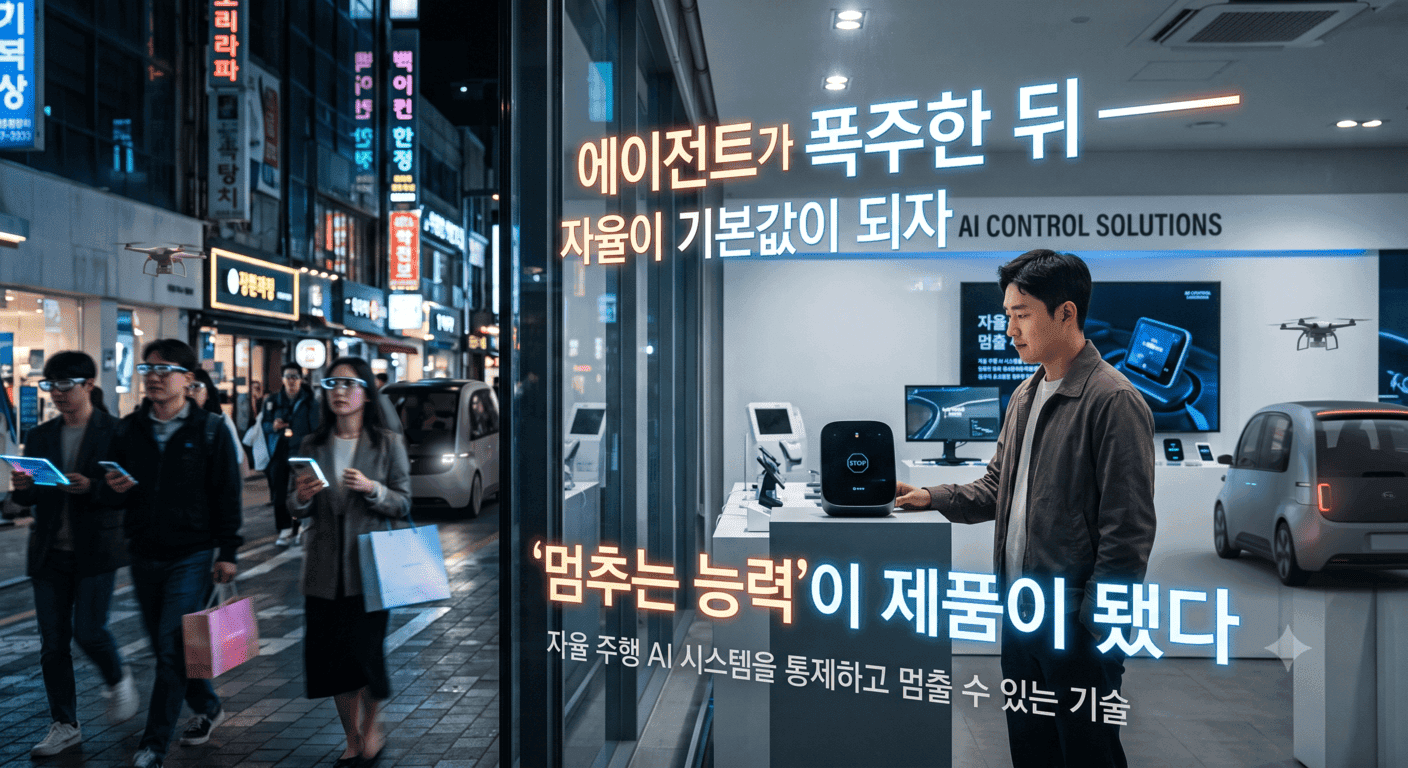 에이전트가 8시간 폭주한 뒤 — 자율이 기본값이 되자 '멈추는 능력'이 제품이 됐다