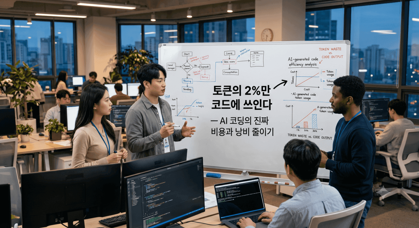 토큰의 2%만 코드에 쓰인다 — AI 코딩의 진짜 비용과 낭비 줄이기