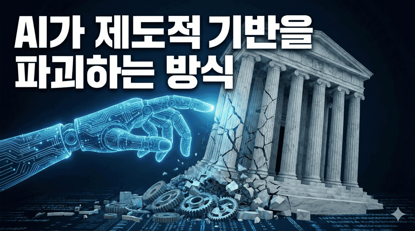 AI가 제도적 기반을 파괴하는 방식