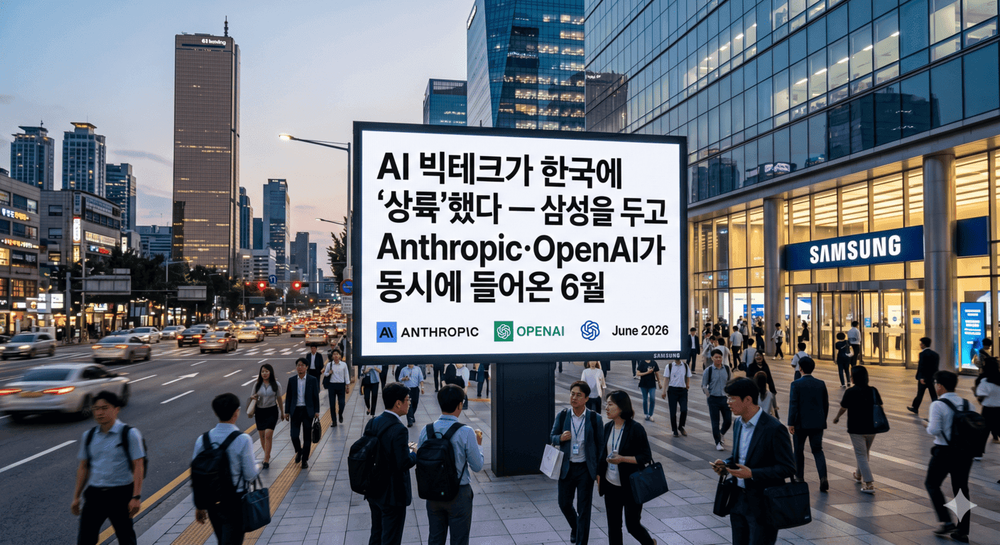 AI 빅테크가 한국에 '상륙'했다 — 삼성을 두고 Anthropic·OpenAI가 동시에 들어온 6월