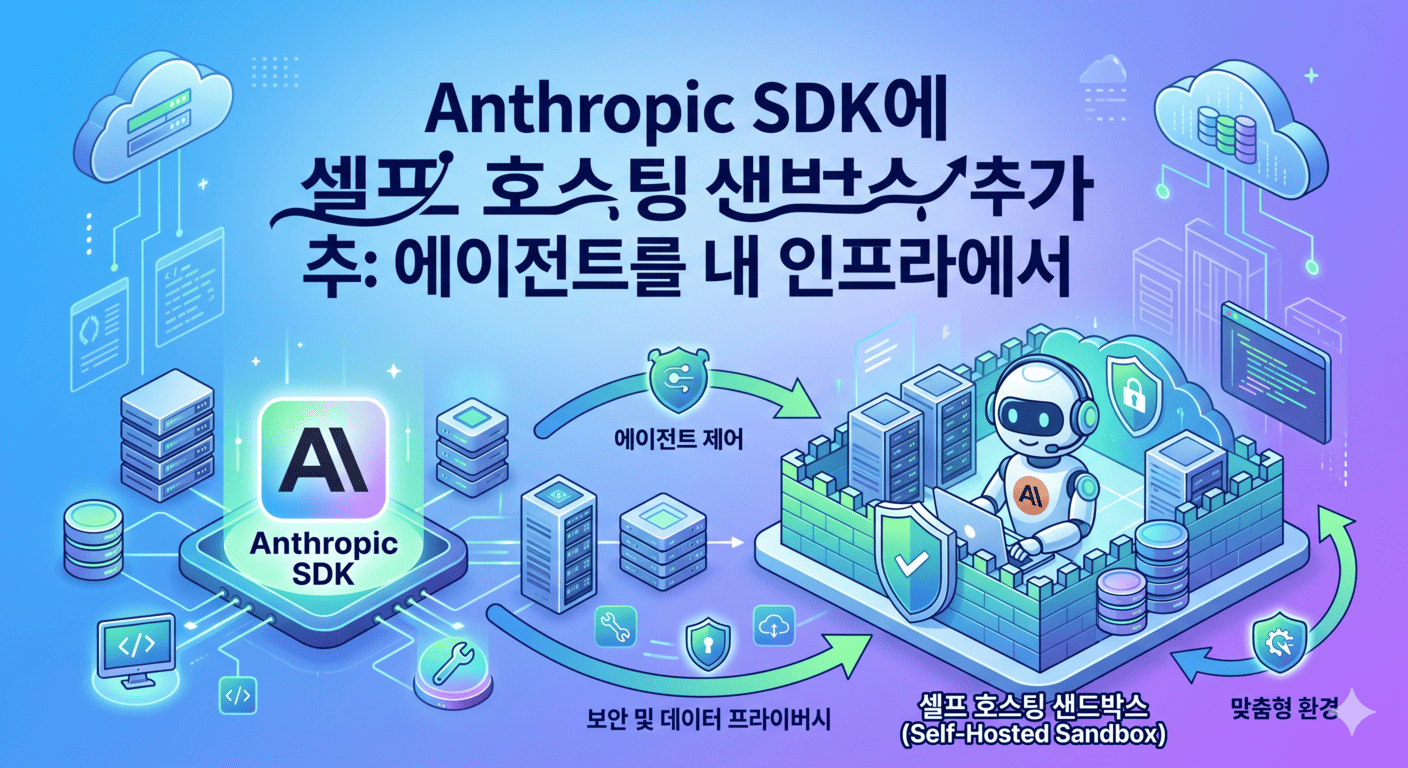 Anthropic SDK에 셀프 호스팅 샌드박스 추가: 에이전트를 내 인프라에서