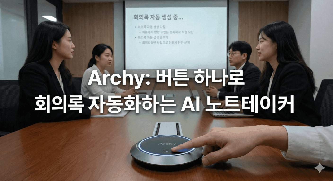 Archy: 버튼 하나로 회의록 자동화하는 AI 노트테이커