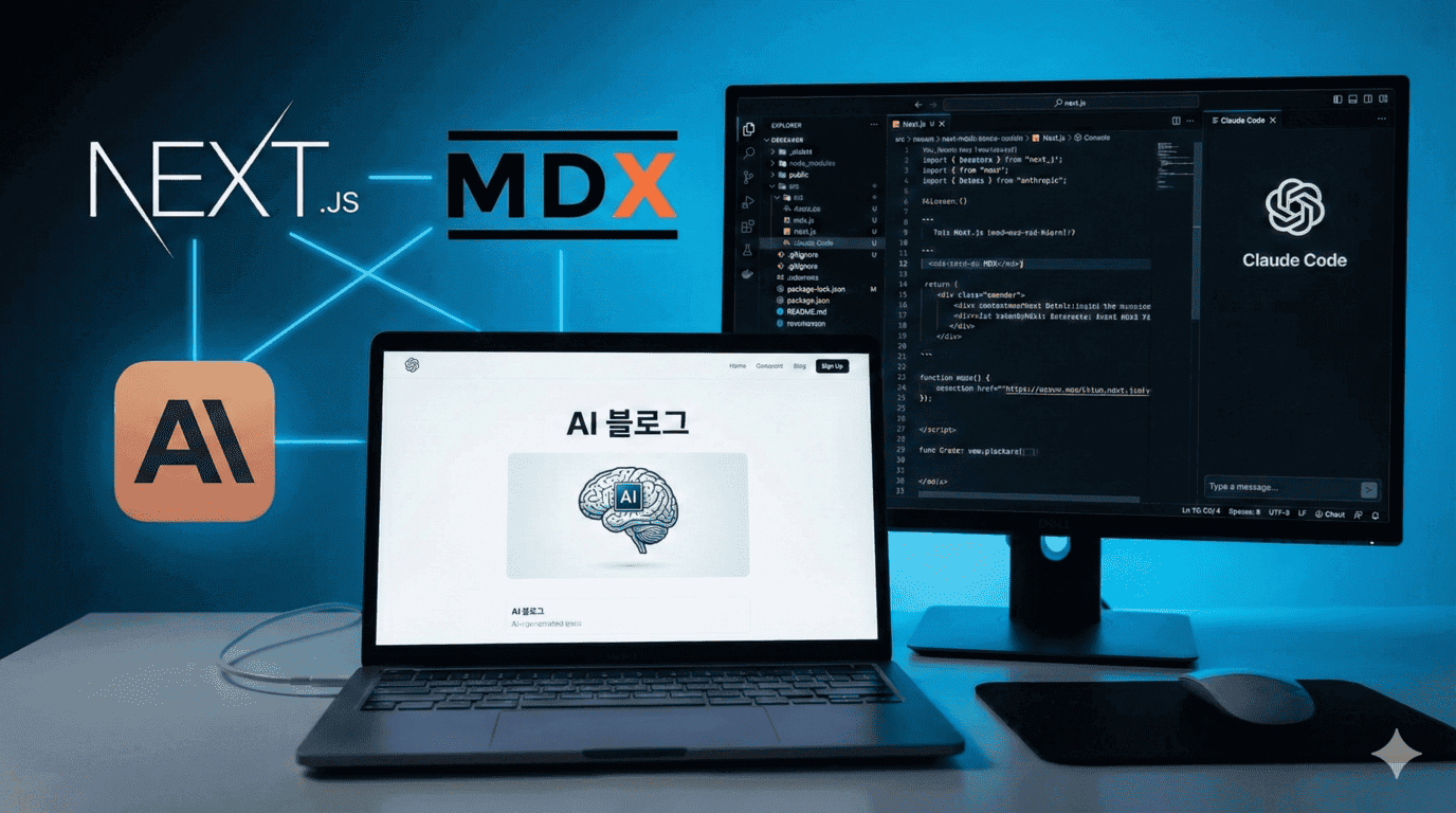AI 블로그를 AI로 만들기: Next.js + MDX + Claude Code 실전 후기