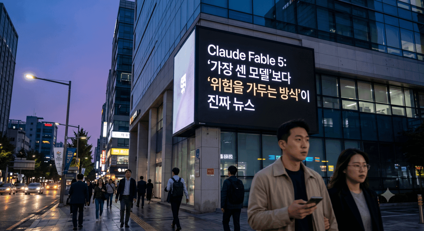 Claude Fable 5: '가장 센 모델'보다 '위험을 가두는 방식'이 진짜 뉴스