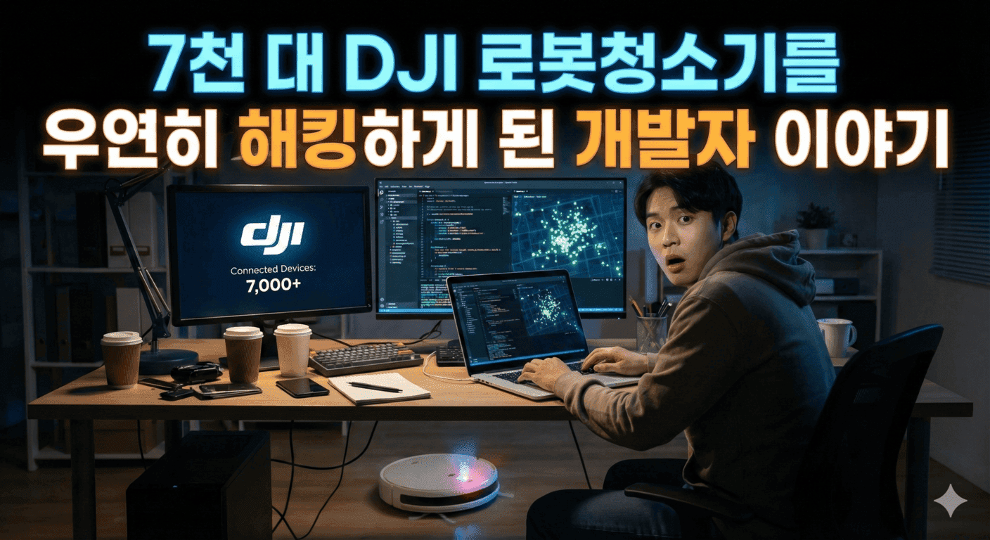 7천 대 DJI 로봇청소기를 우연히 해킹하게 된 개발자 이야기