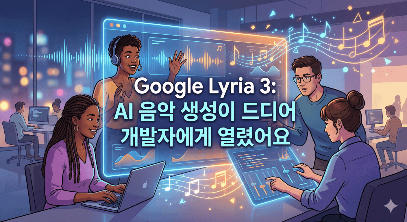 Google Lyria 3: AI 음악 생성이 드디어 개발자에게 열렸어요