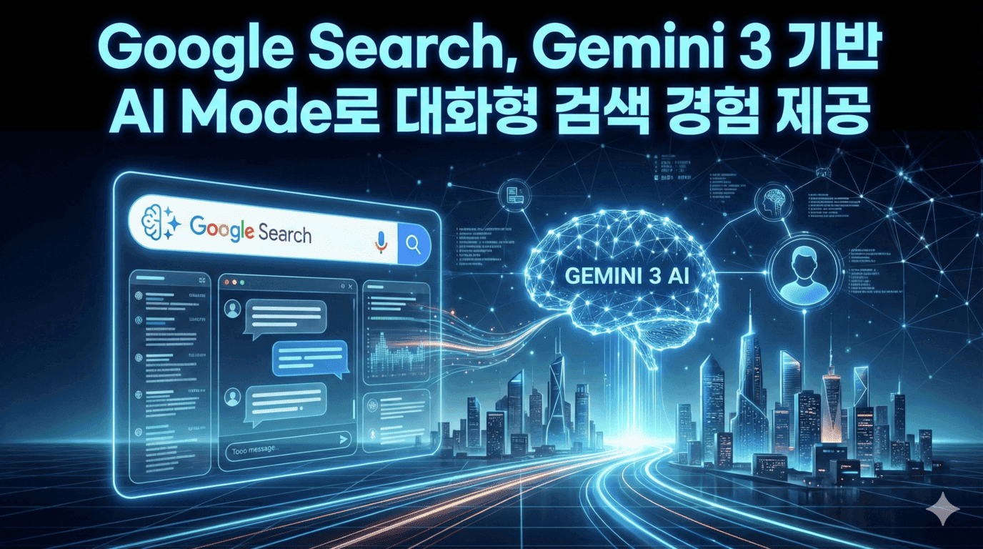 Google Search, Gemini 3 기반 AI Mode로 대화형 검색 경험 제공