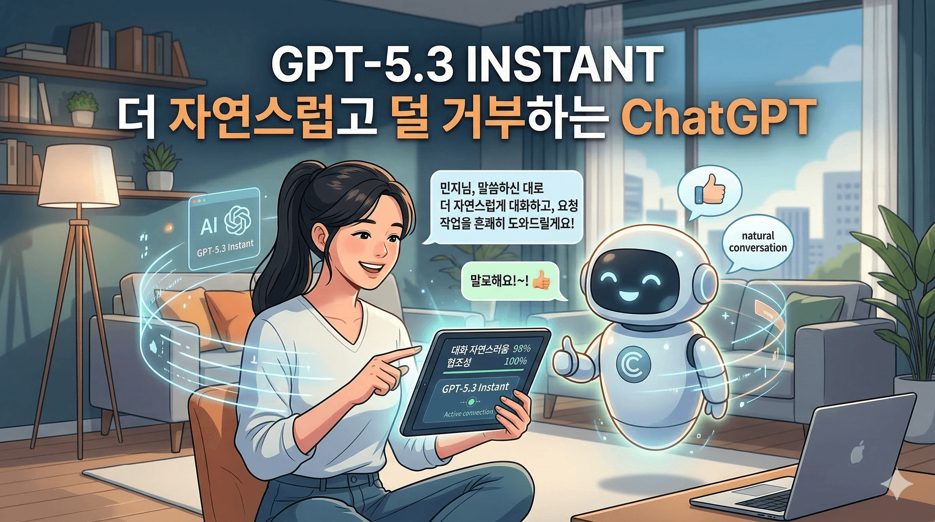 GPT-5.3 Instant: 더 자연스럽고 덜 거부하는 ChatGPT