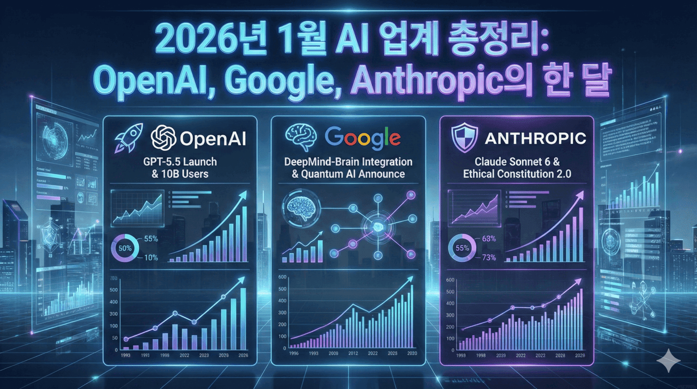 2026년 1월 AI 업계 총정리: OpenAI, Google, Anthropic의 한 달