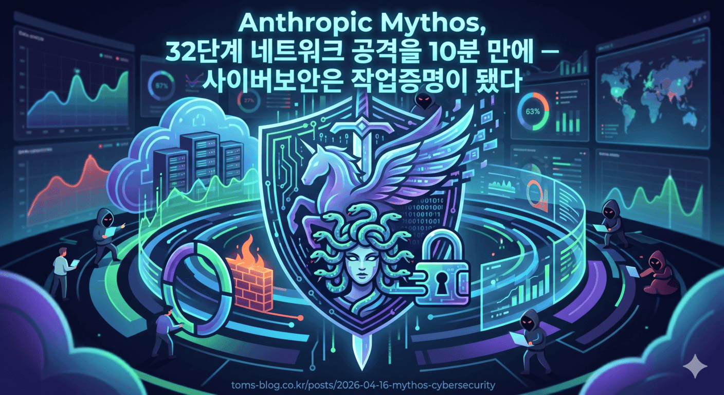 Anthropic Mythos, 32단계 네트워크 공격을 10분 만에 — 사이버보안은 작업증명이 됐다