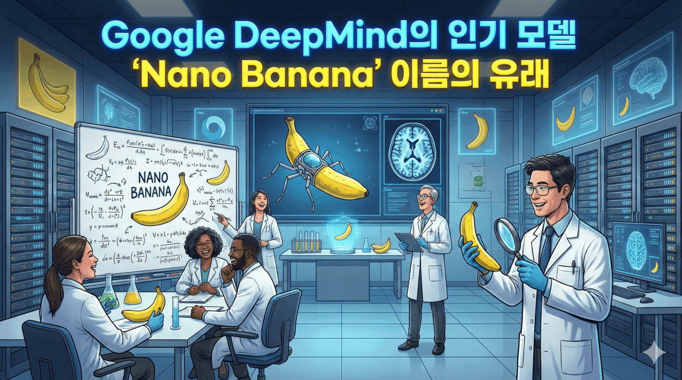 Google DeepMind의 인기 모델 'Nano Banana' 이름의 유래
