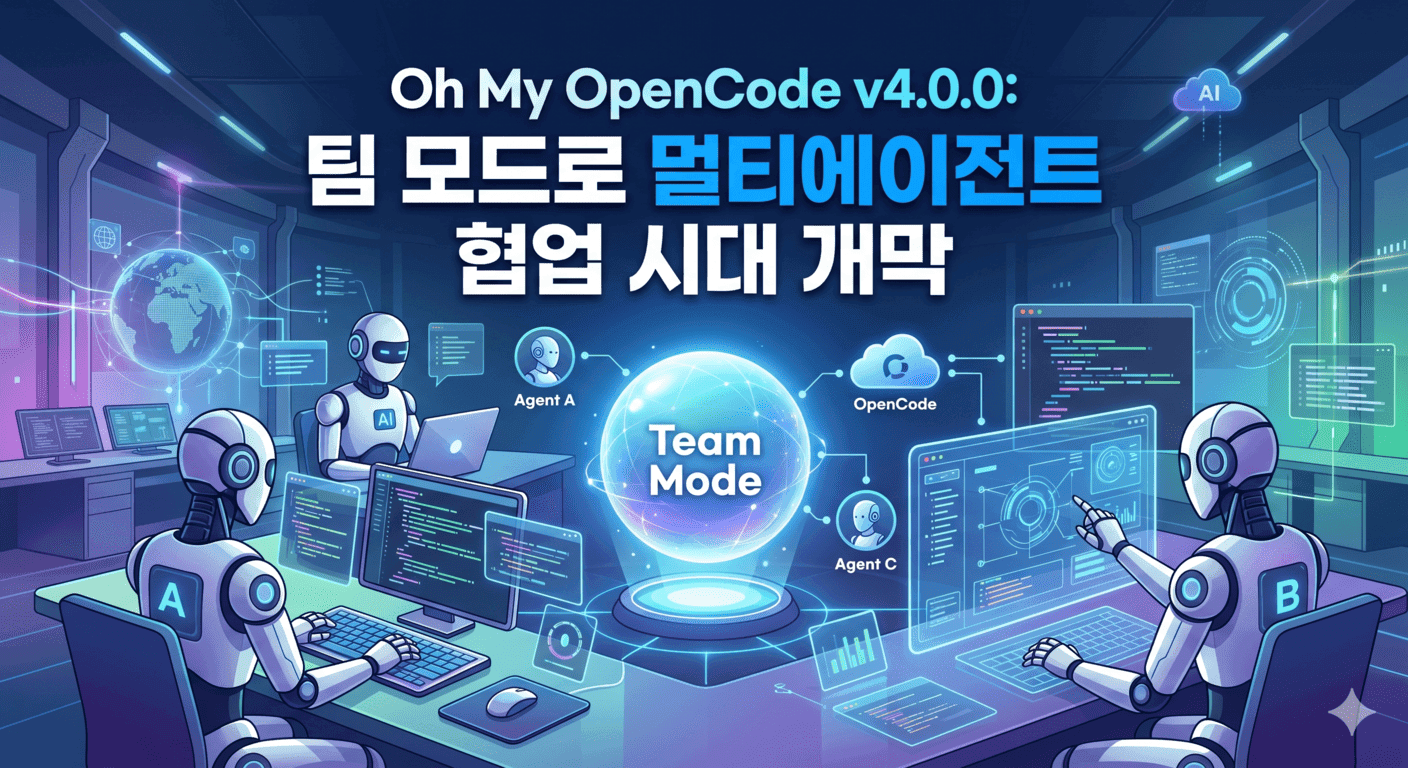 Oh My OpenCode v4.0.0: 팀 모드로 멀티에이전트 협업 시대 개막