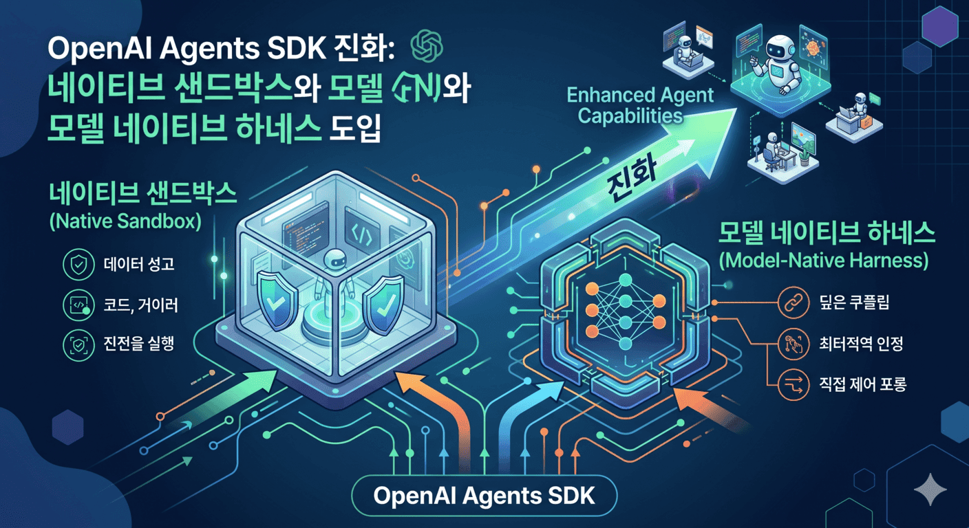 OpenAI Agents SDK 진화: 네이티브 샌드박스와 모델 네이티브 하네스 도입