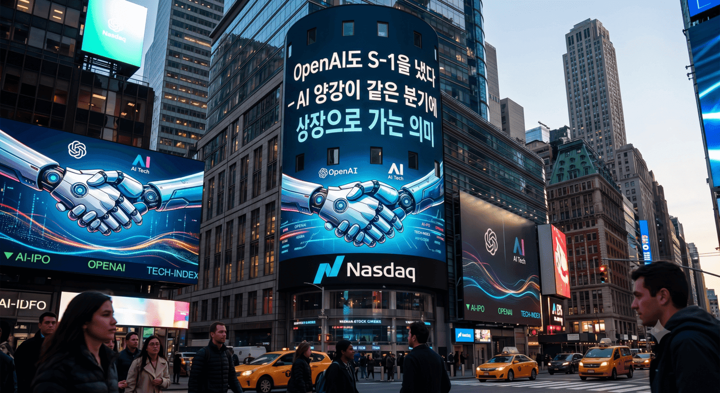 OpenAI도 S-1을 냈다 — AI 양강이 같은 분기에 상장으로 가는 의미