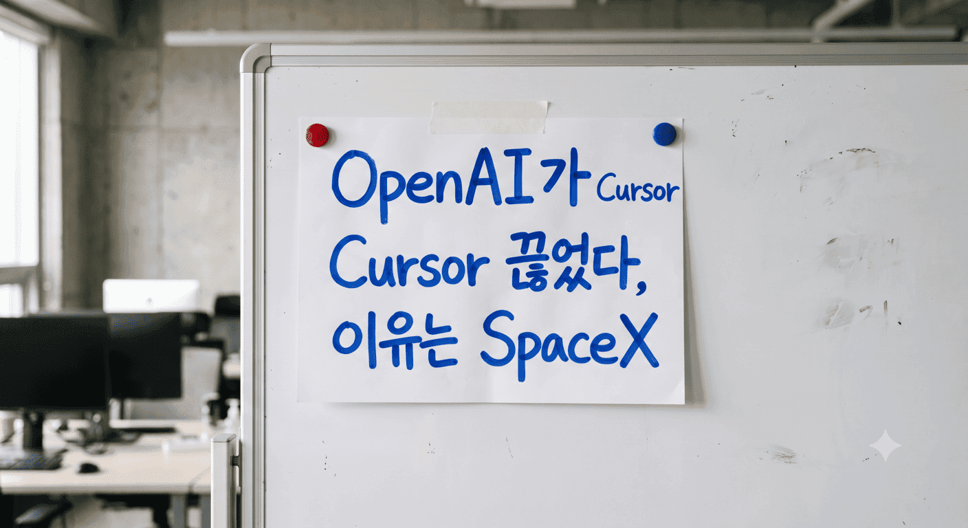 OpenAI가 Cursor 공급을 끊었다, 이유는 SpaceX — 모델 API에 '신뢰 조항'이 붙는 순간