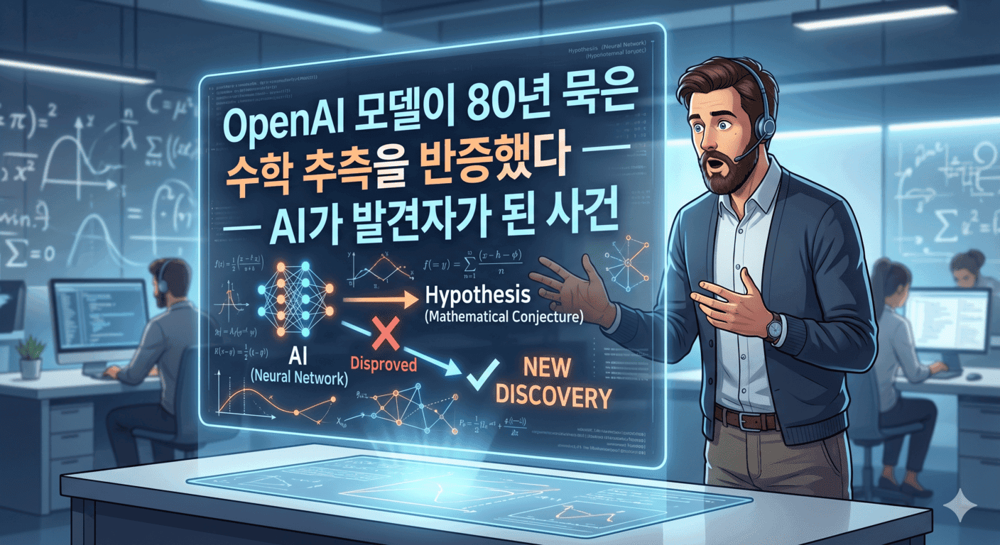 OpenAI 모델이 80년 묵은 수학 추측을 반증했다 — AI가 발견자가 된 사건