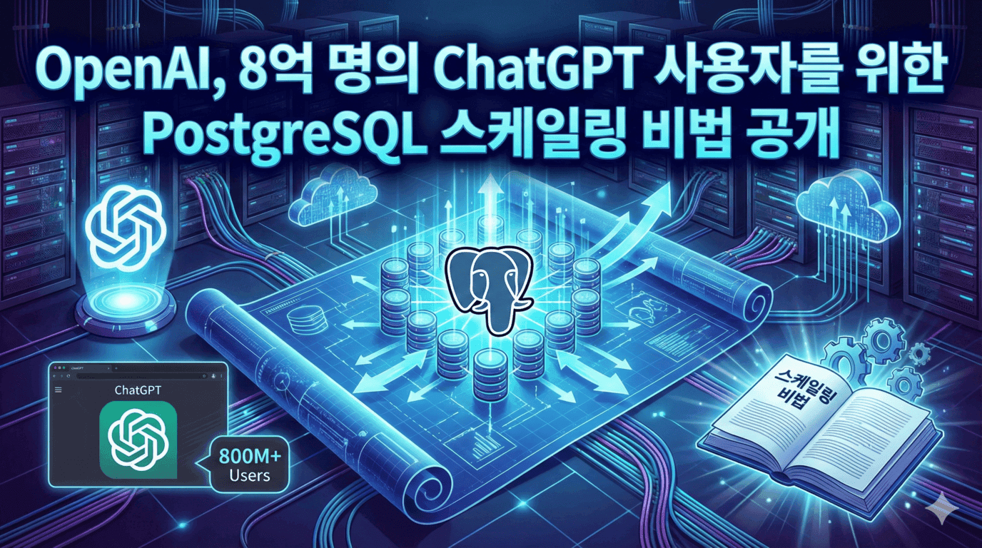 OpenAI, 8억 명의 ChatGPT 사용자를 위한 PostgreSQL 스케일링 비법 공개