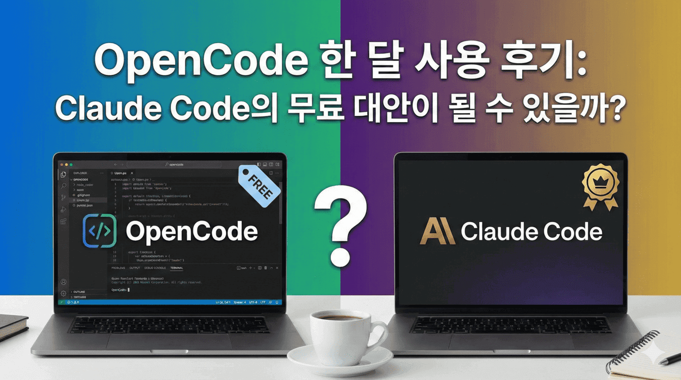 OpenCode 한 달 사용 후기: Claude Code의 무료 대안이 될 수 있을까?