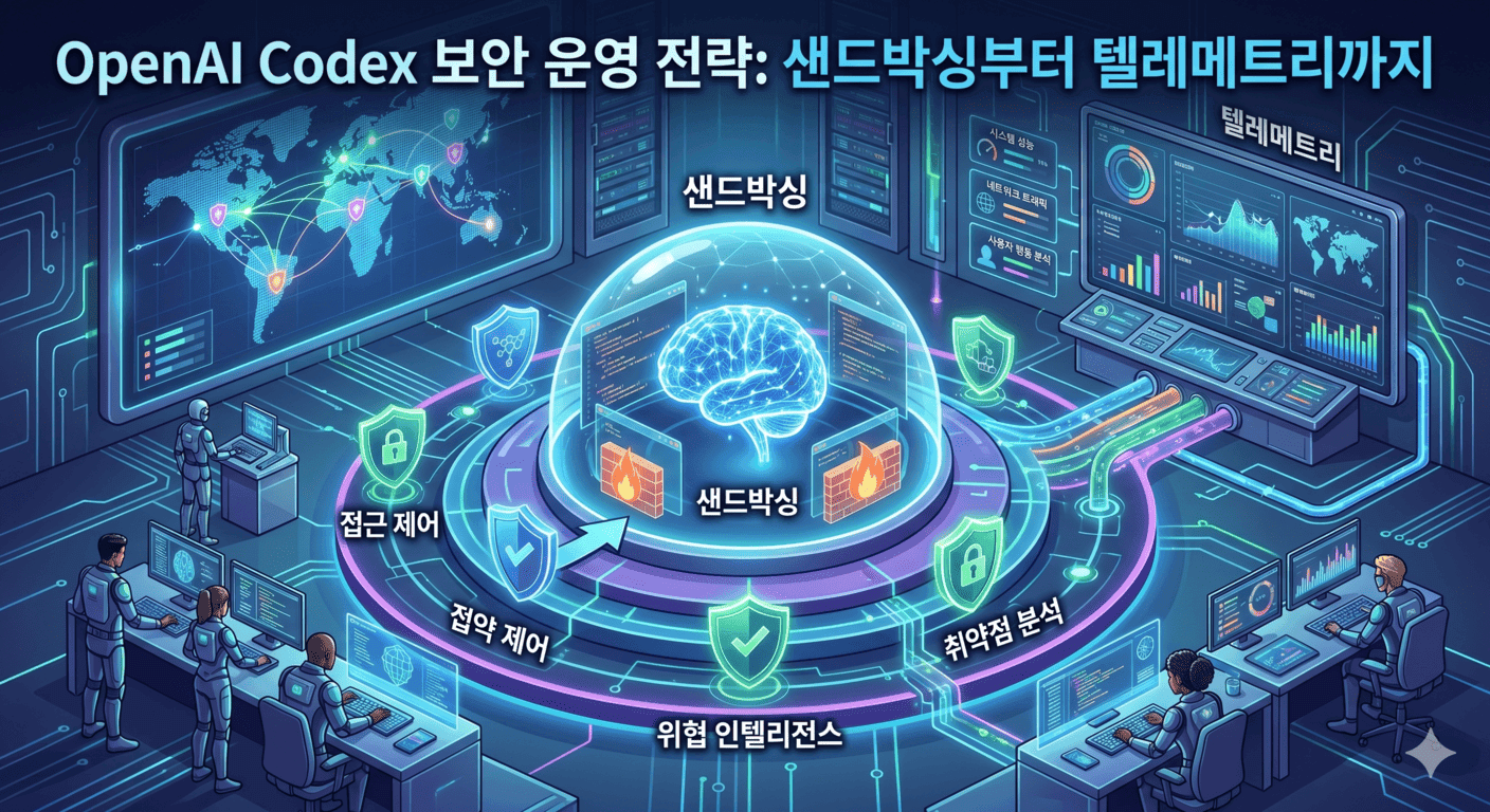 OpenAI Codex 보안 운영 전략: 샌드박싱부터 텔레메트리까지